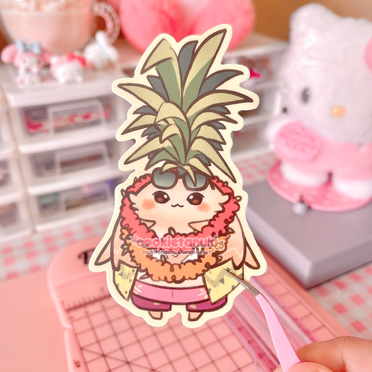 Pineapple Riki Sticker