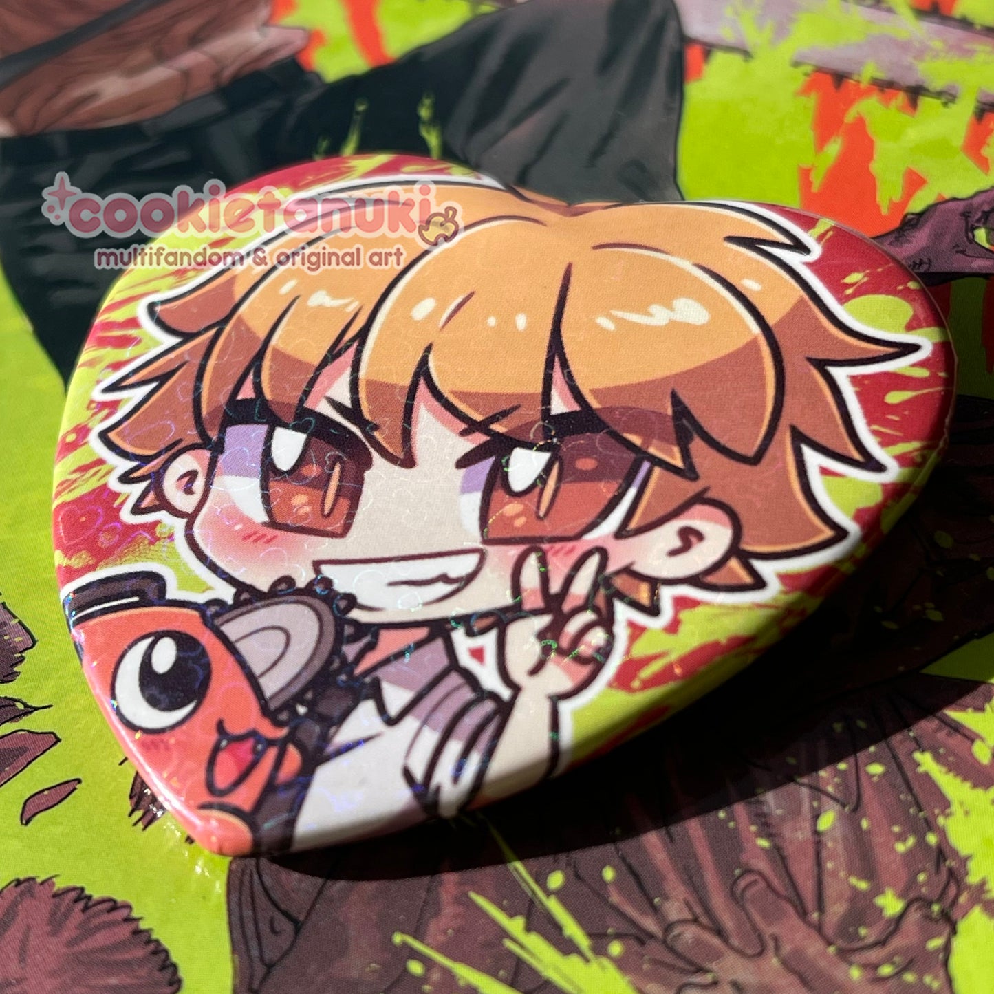 CSM Holo Heart Buttons | Vol. 2