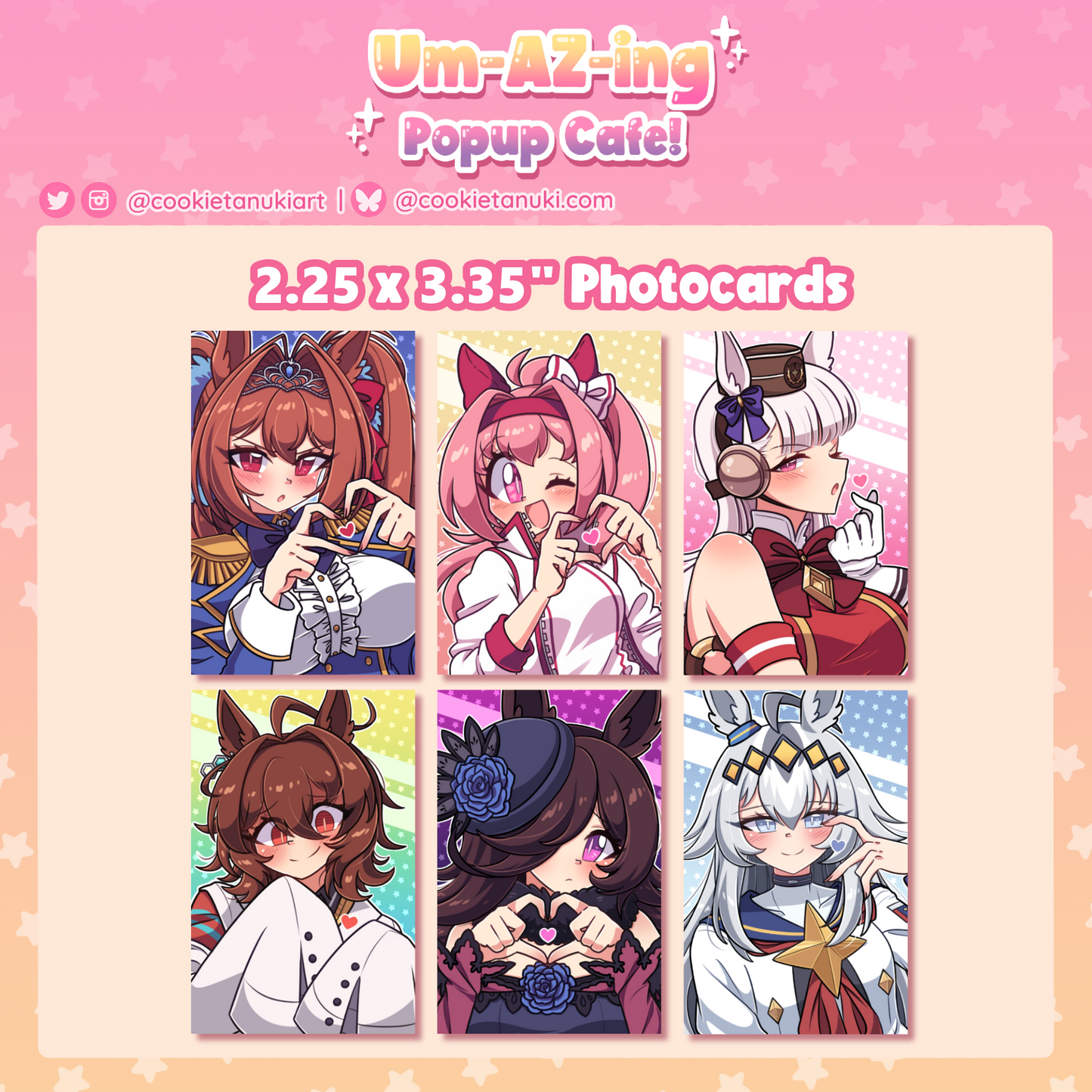 Um-AZ-ing Popup Cafe! Character Photocards