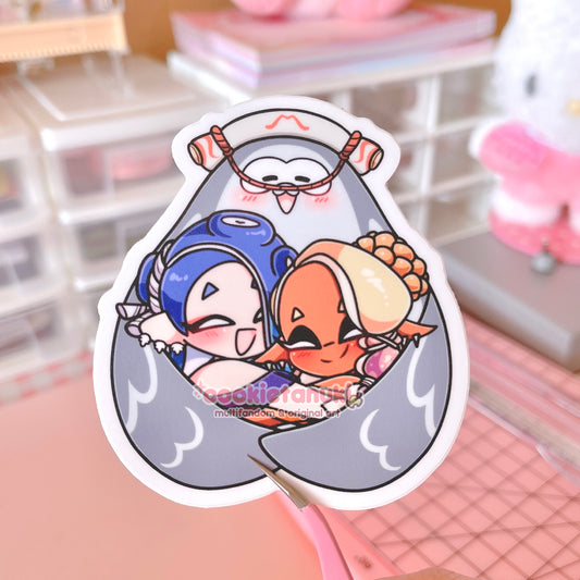 Deep Cut Hug Sticker