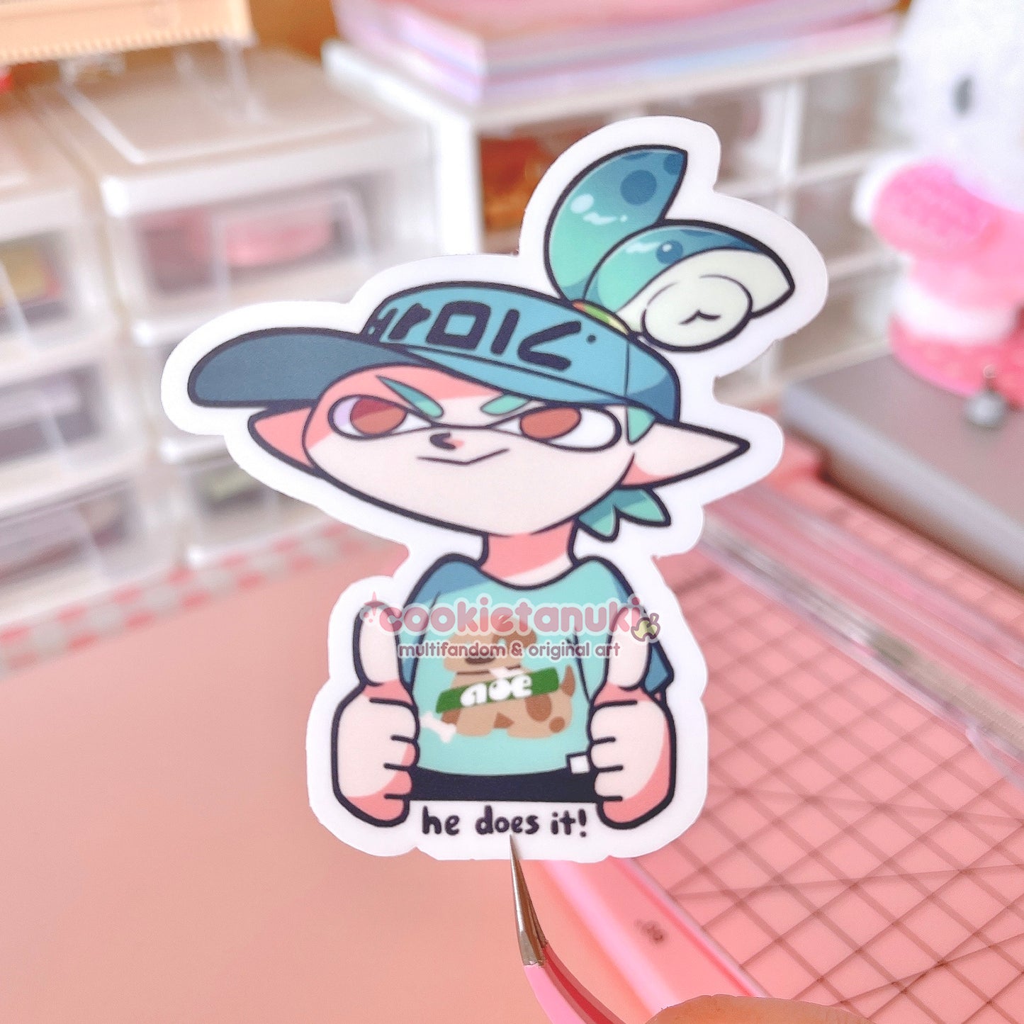 Splat Tim Sticker