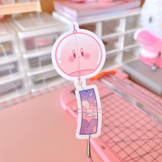 Kirby Furin Wind Chime Sticker