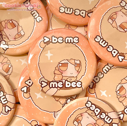 Be Me, Me Bee Button Pin