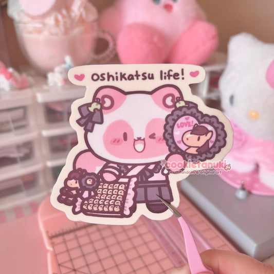 Cookie the Tanuki Oshikatsu Life Sticker