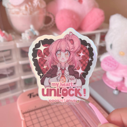 Shugo Chara Amu Hinamori Unlock Holographic Sticker