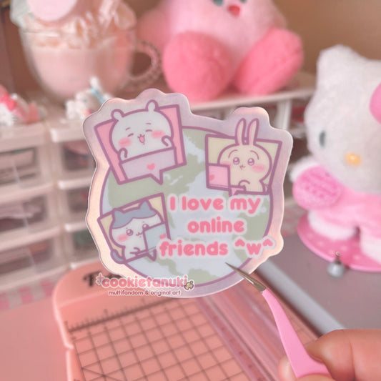 Chiikawa Online Friends Holographic Sticker