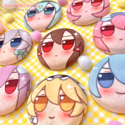 Fumo Minky Button Pin