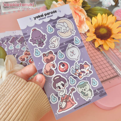 Yokai Parade Sticker Sheet