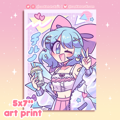 Kawaii Decora Cirno Small Print