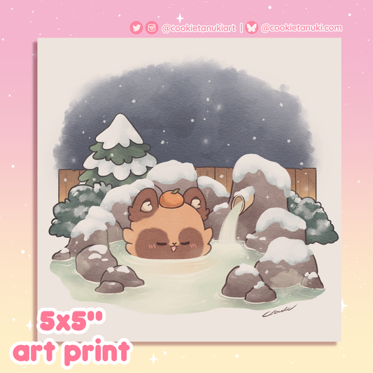 Tanuki Onsen Mini Print