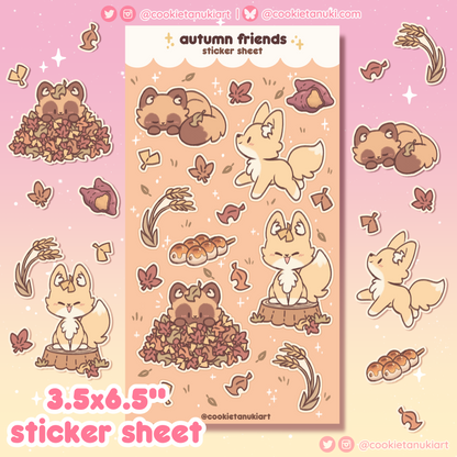 Autumn Friends Sticker Sheet