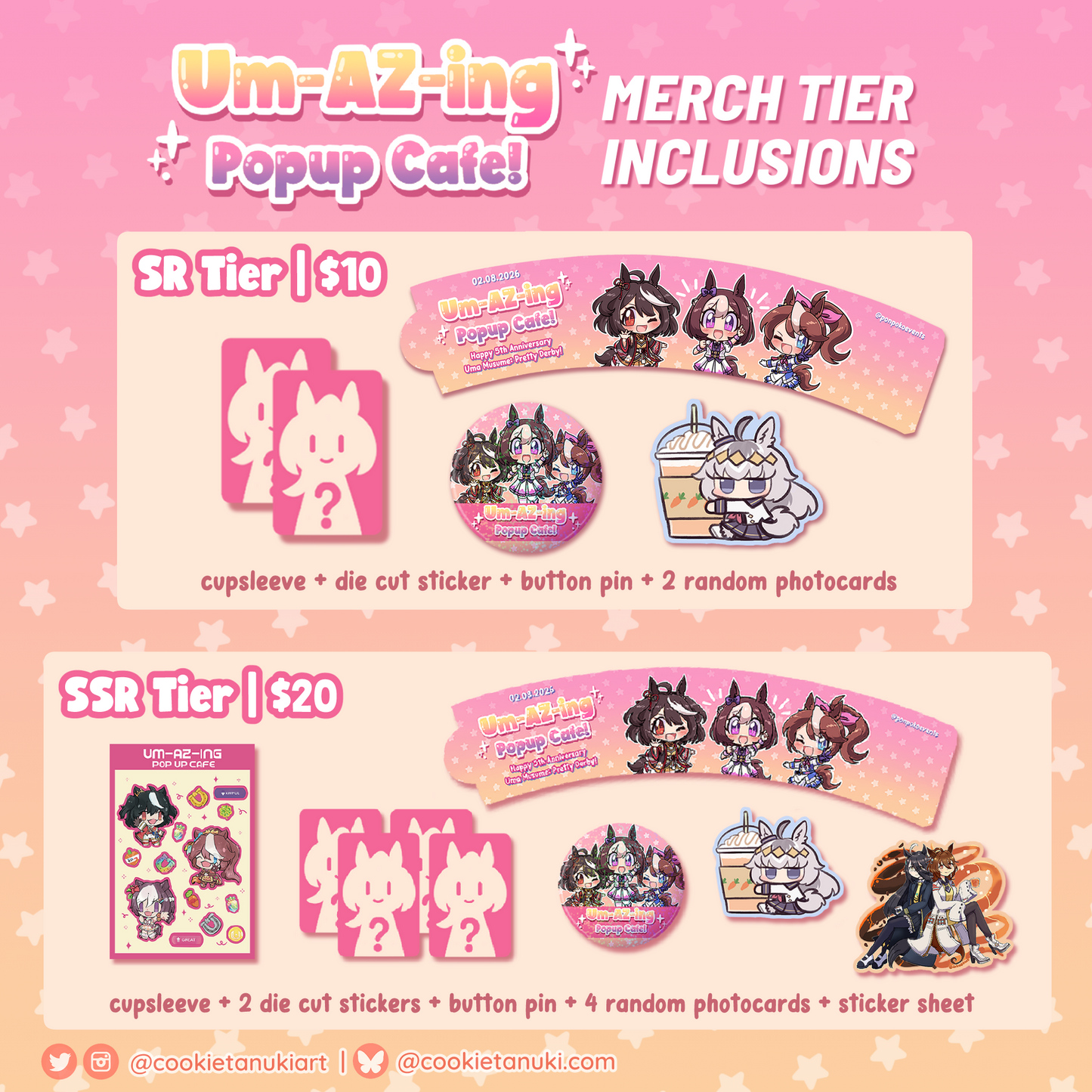 Um-AZ-ing Popup Cafe! Merch Tier Bundles