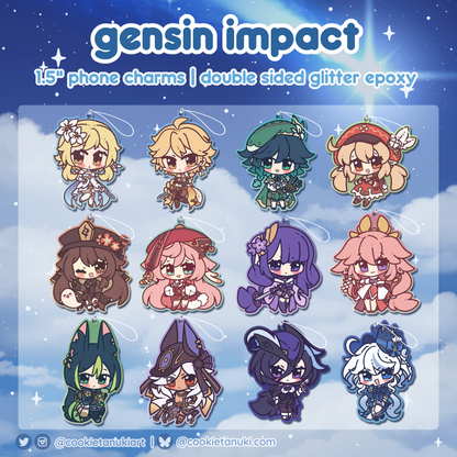 Genshin Impact Phone Charms