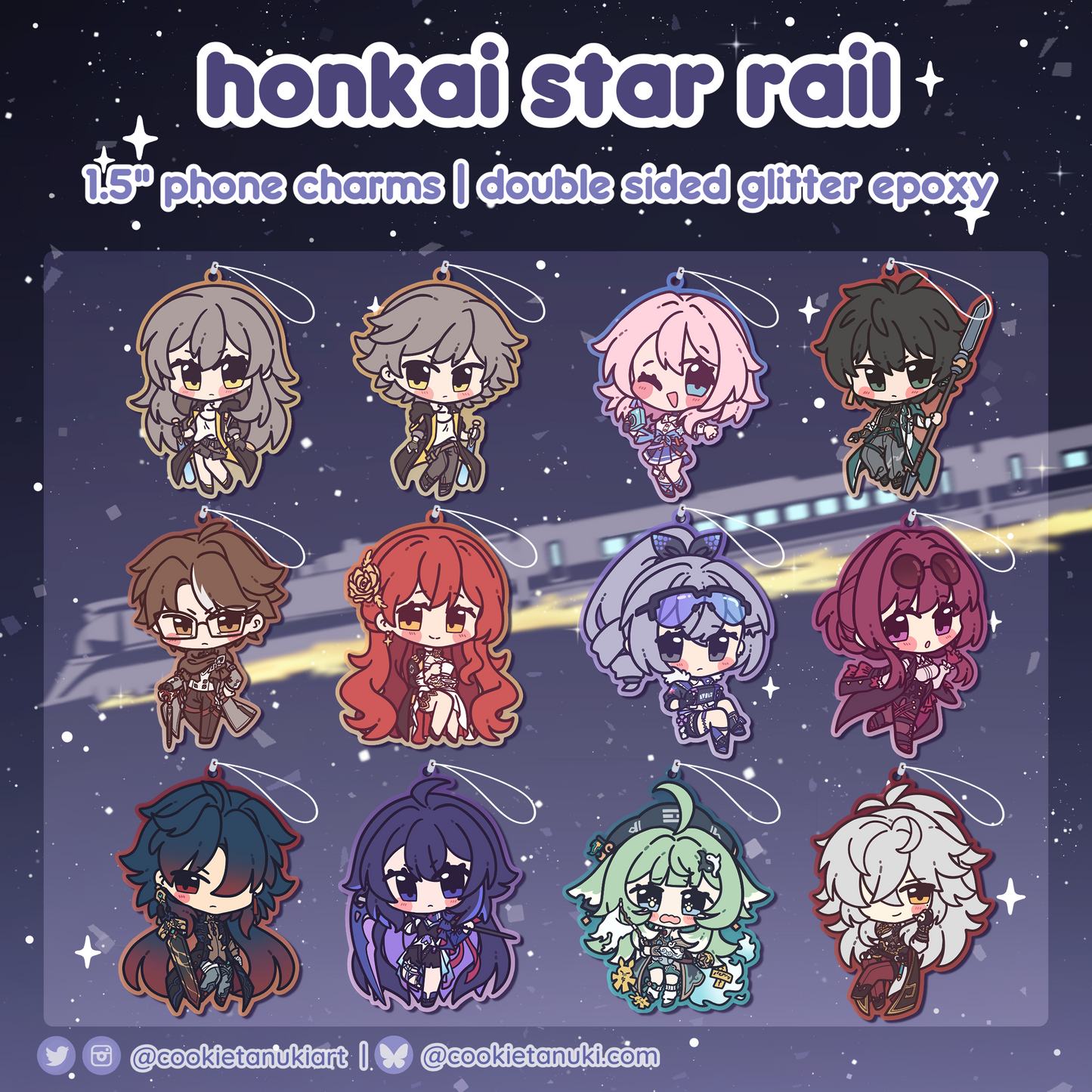 Honkai Star Rail Phone Charms