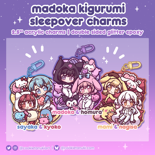 Madoka & Friends Kigurumi Sleepover Charms