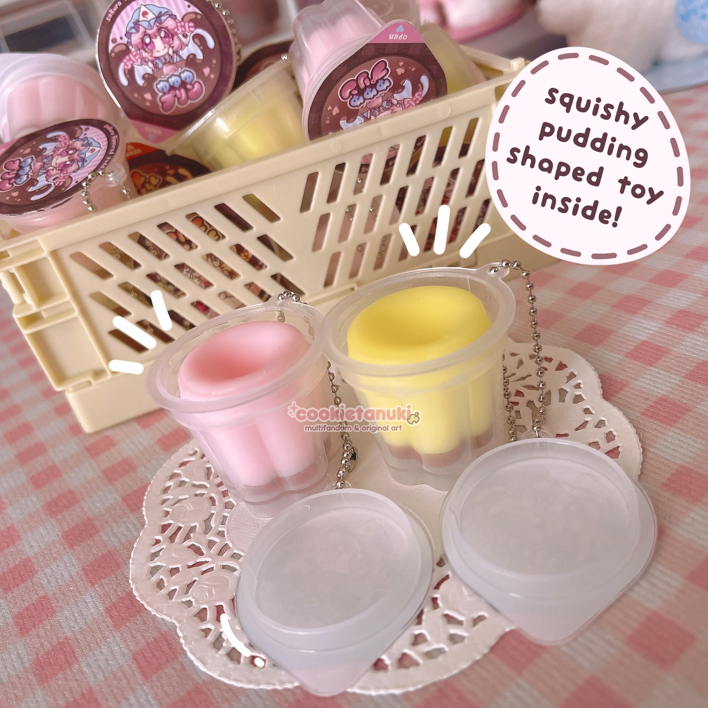 Touhou Project Character Pudding Cup Charms