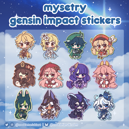 Mystery Genshin Impact Sticker Pack