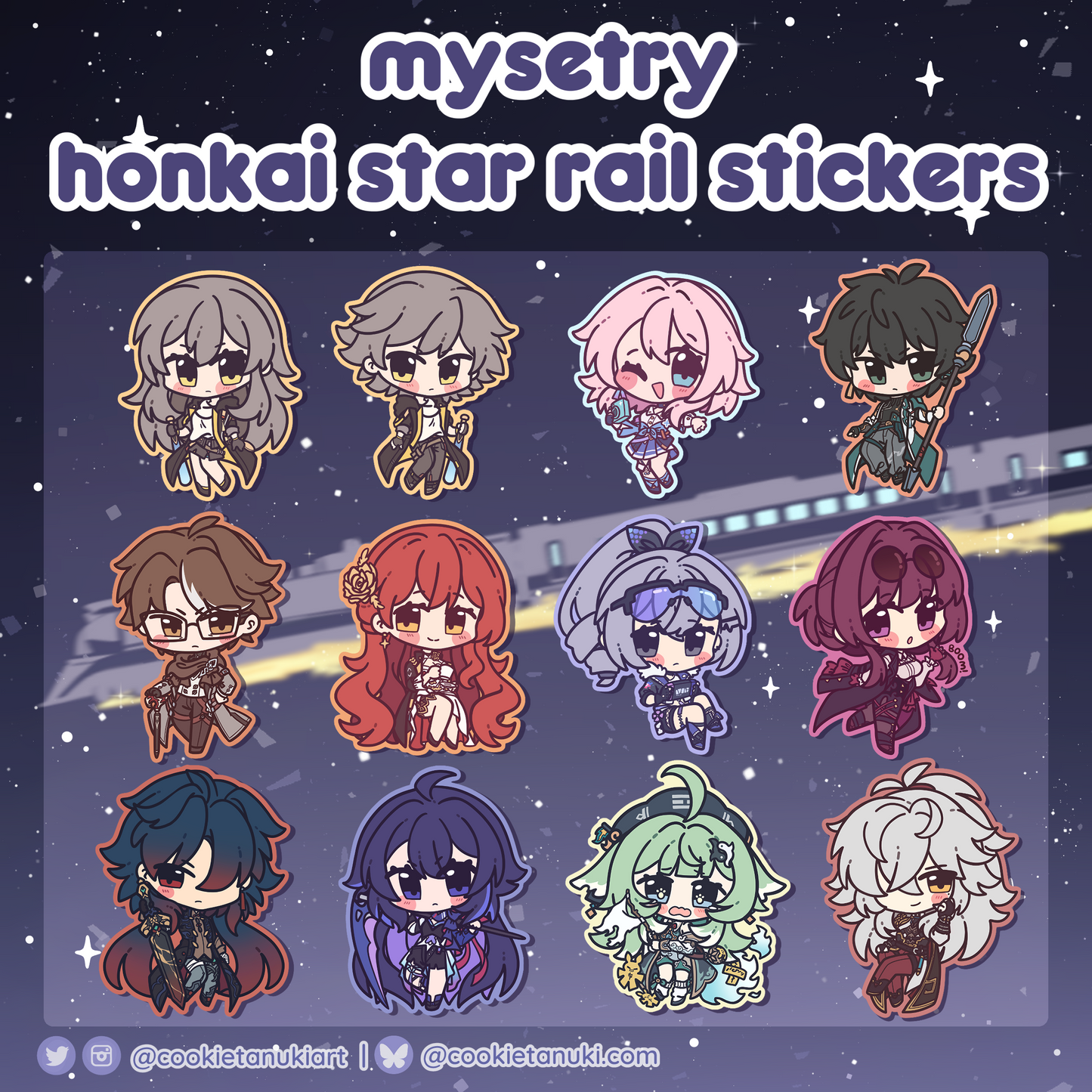 Mystery Honkai Star Rail Sticker Pack