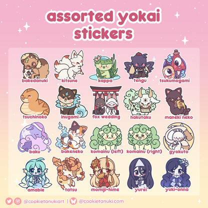 Japanese Yokai Stickers