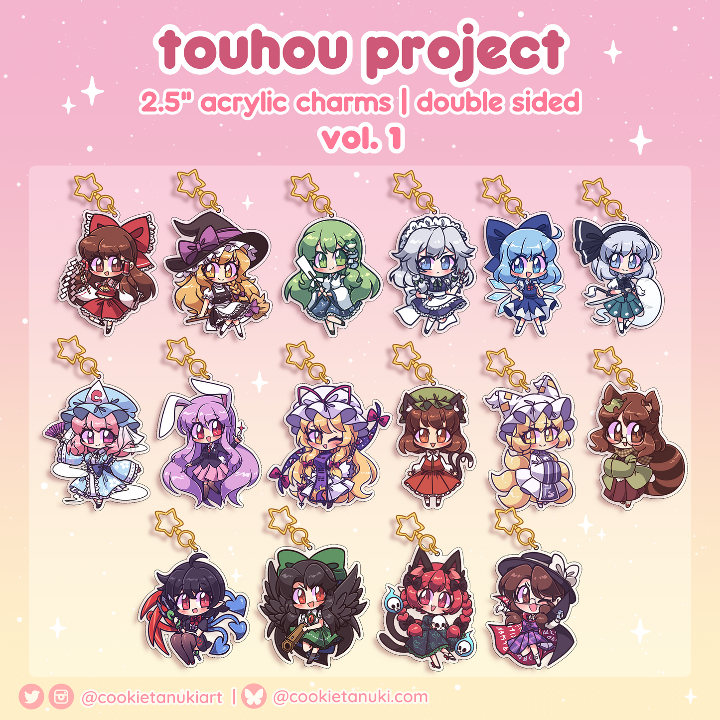 Touhou Project Character Charms Vol 1.